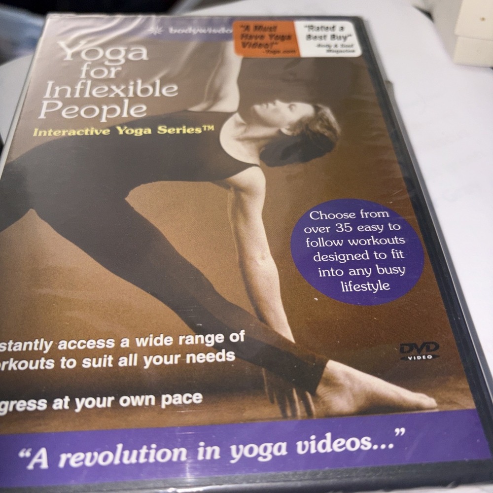 Yoga For Inflexible People DVD Bodywisdommedia Judi Rice Interactive Yoga Series